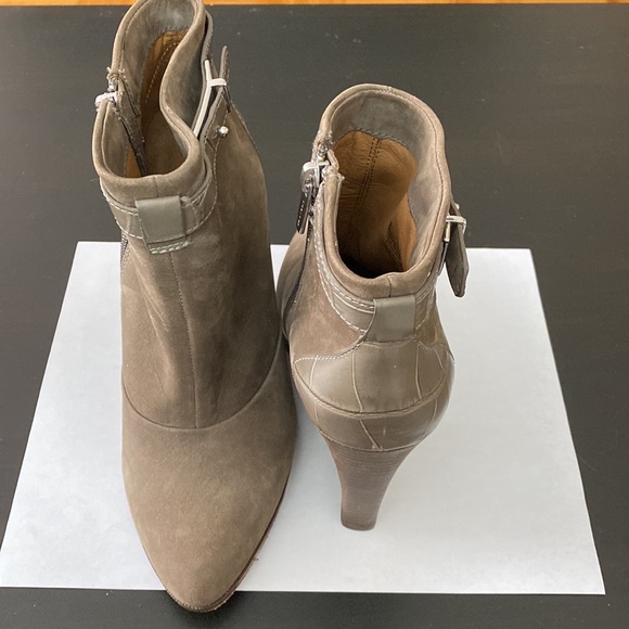 Coach - Suede Melody Wedge Booties - Picture 3 of 10